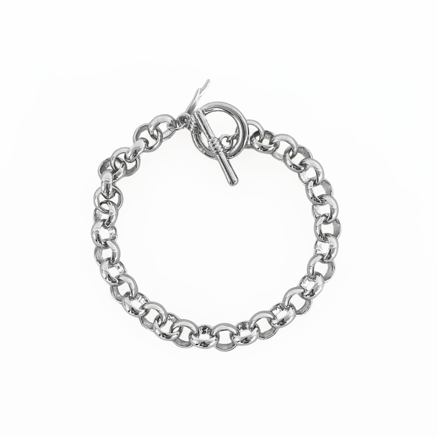 Silver Loop Breaker Bracelet