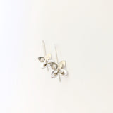 Silver Magnolia Earrings