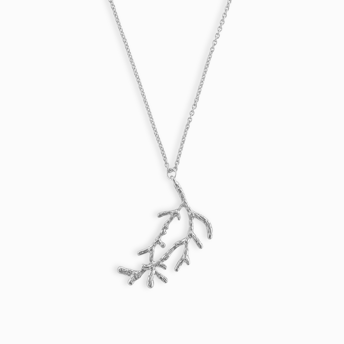 Silver Statement Branch Necklace