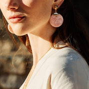 Rose Alabaster Earrings