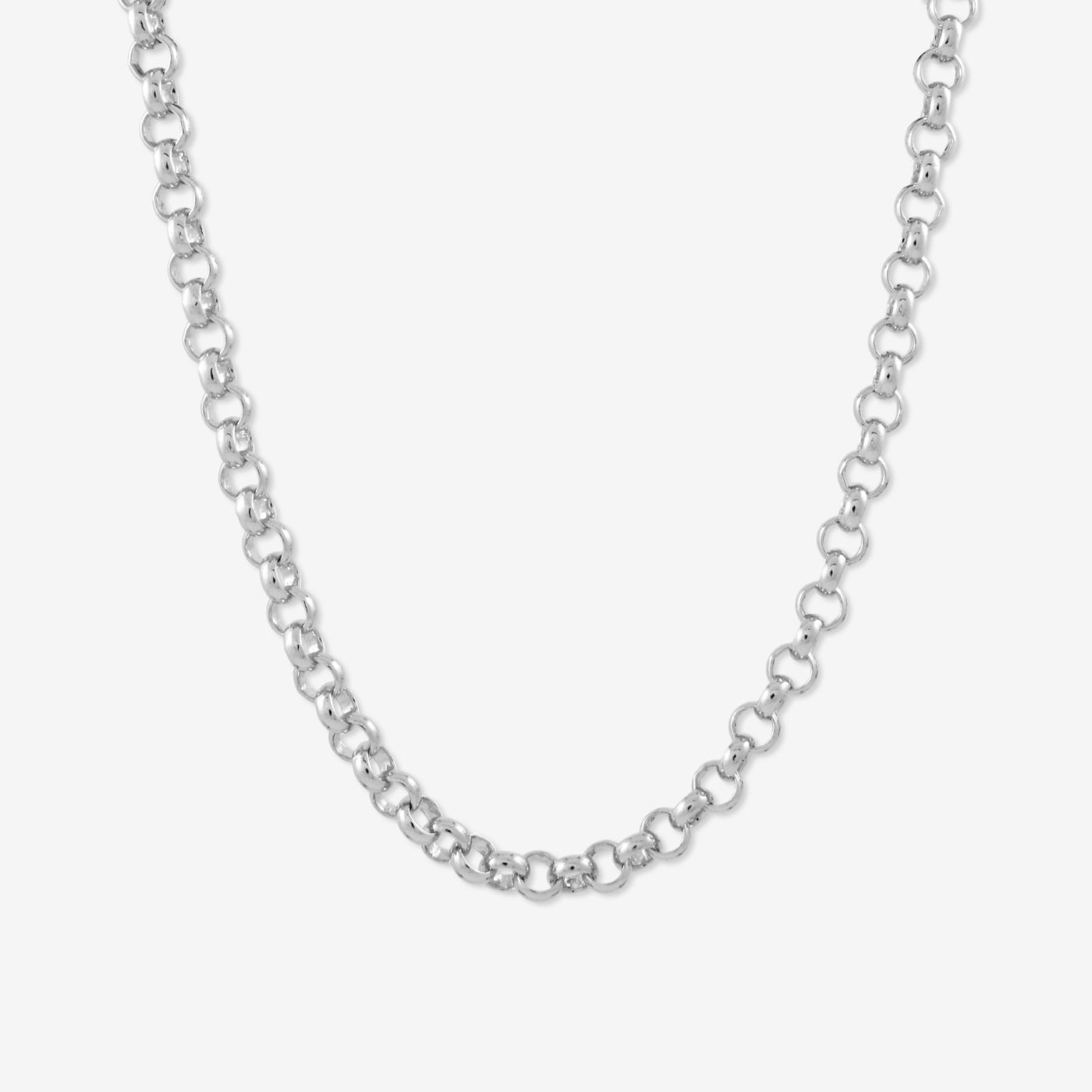 Silver Loop Breaker Necklace
