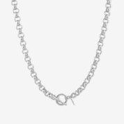 Silver Loop Breaker Necklace