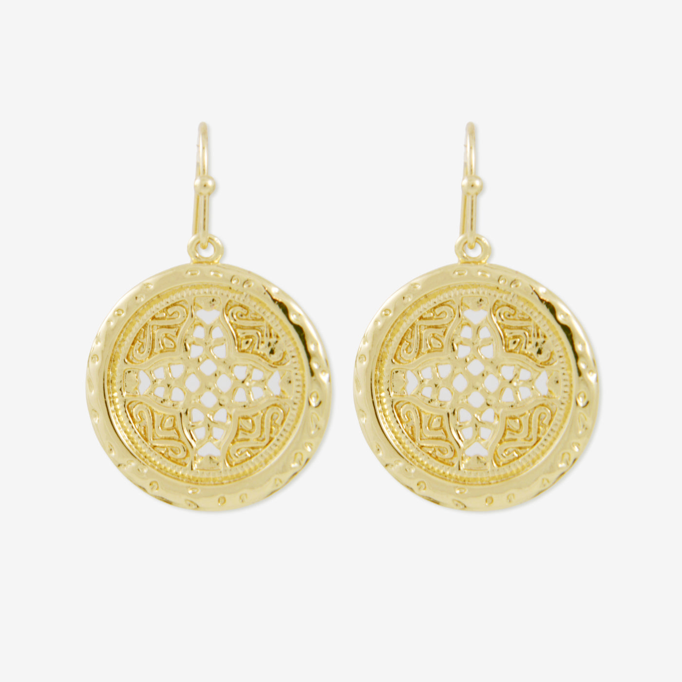 Rosette Medallion Earrings