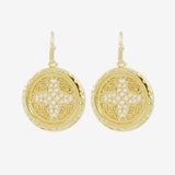 Rosette Medallion Earrings