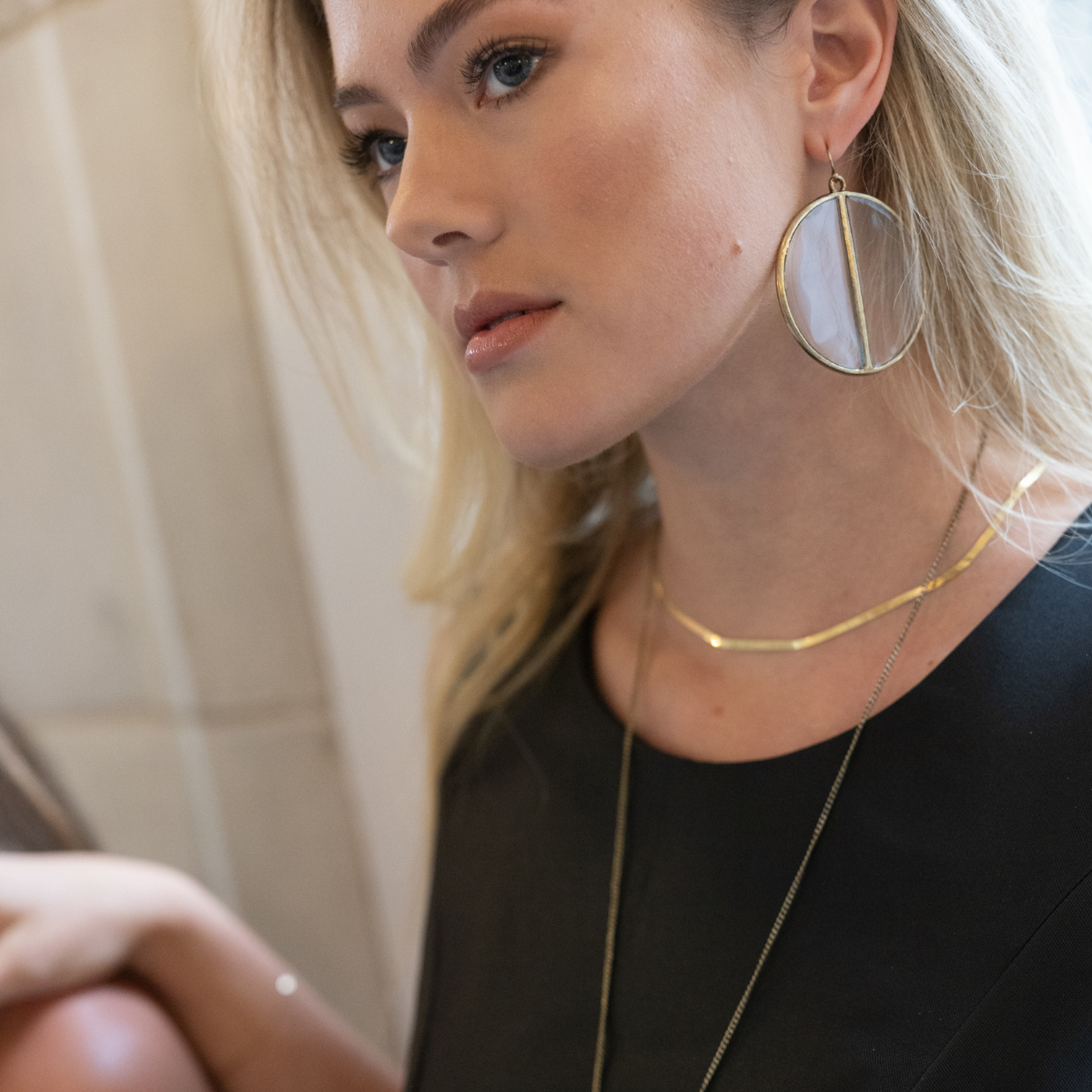 Splitting Stained Glass Earrings