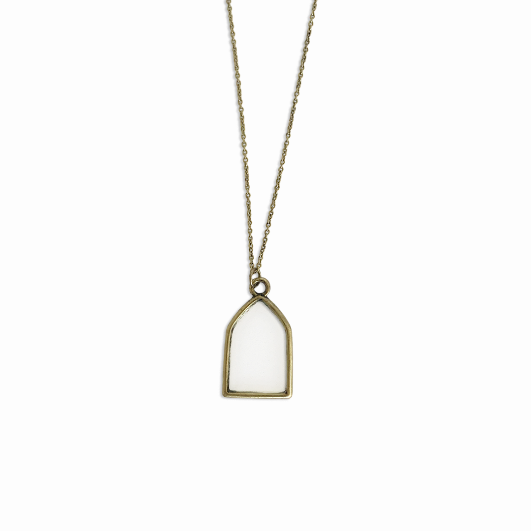 Dainty Stained Glass Necklace
