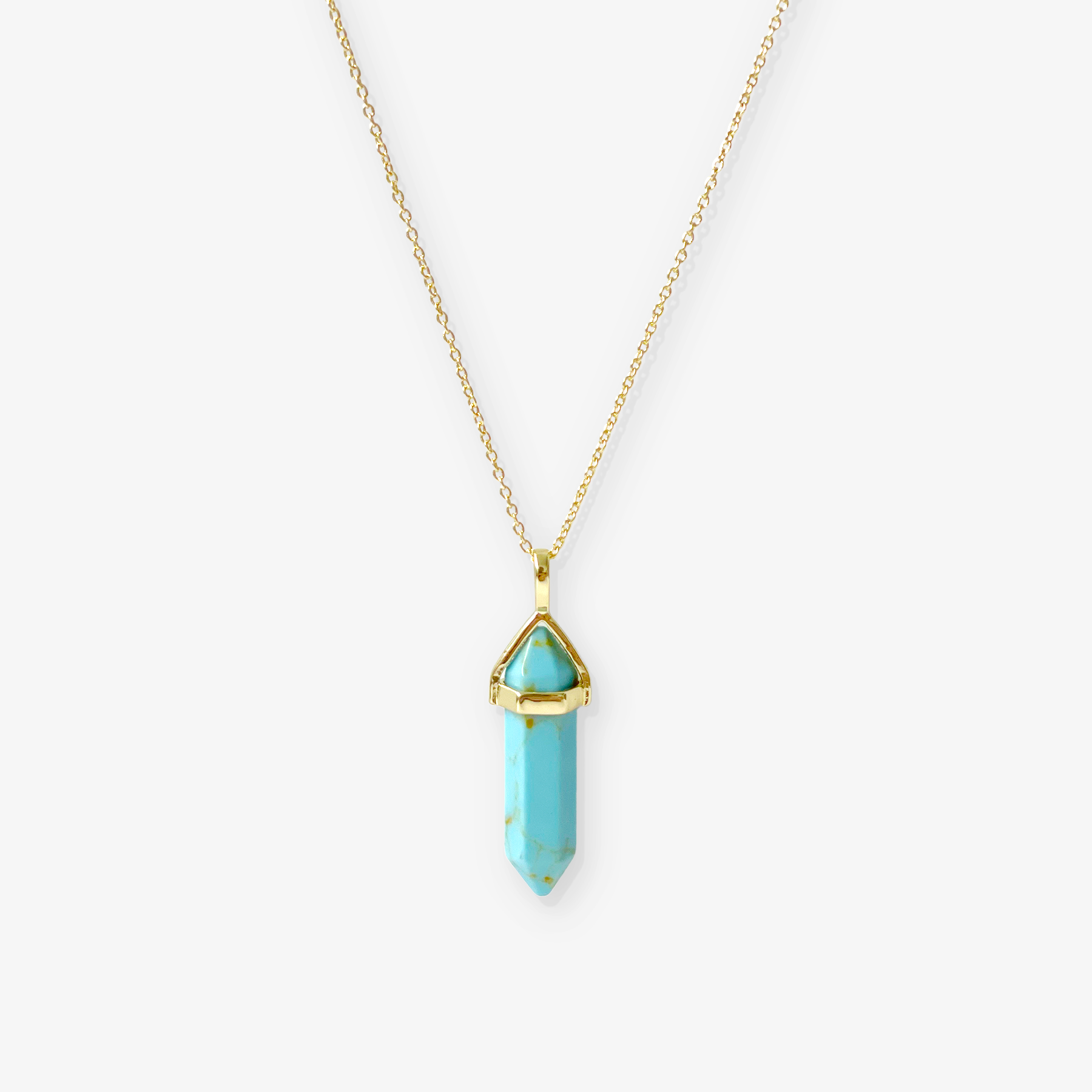 Turquoise Pillar Necklace