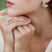 Turquoise Pillar Ring