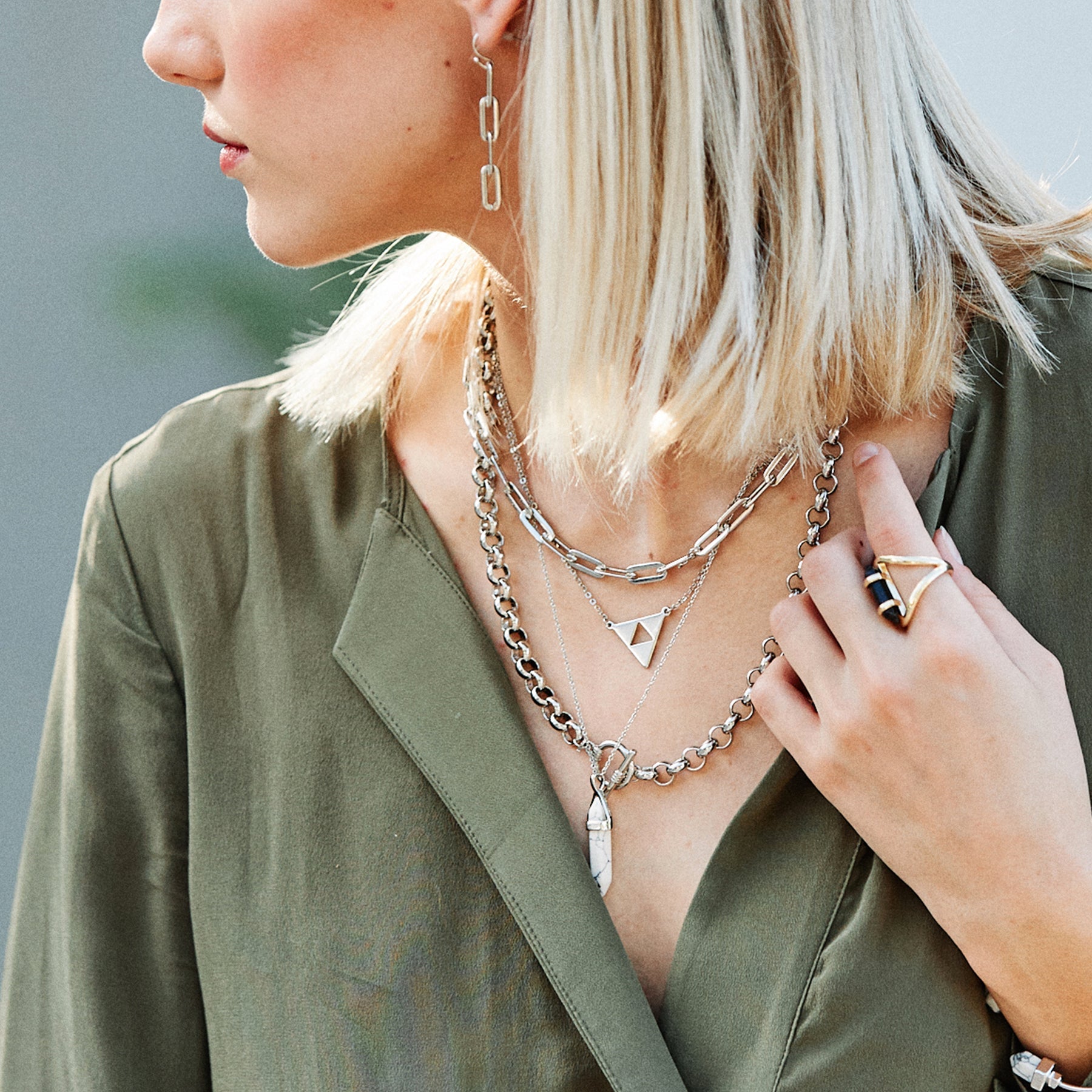 Silver Unity Necklace